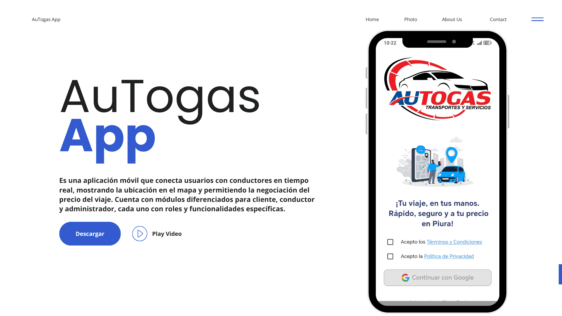 Autogas App - Ride Hailing App